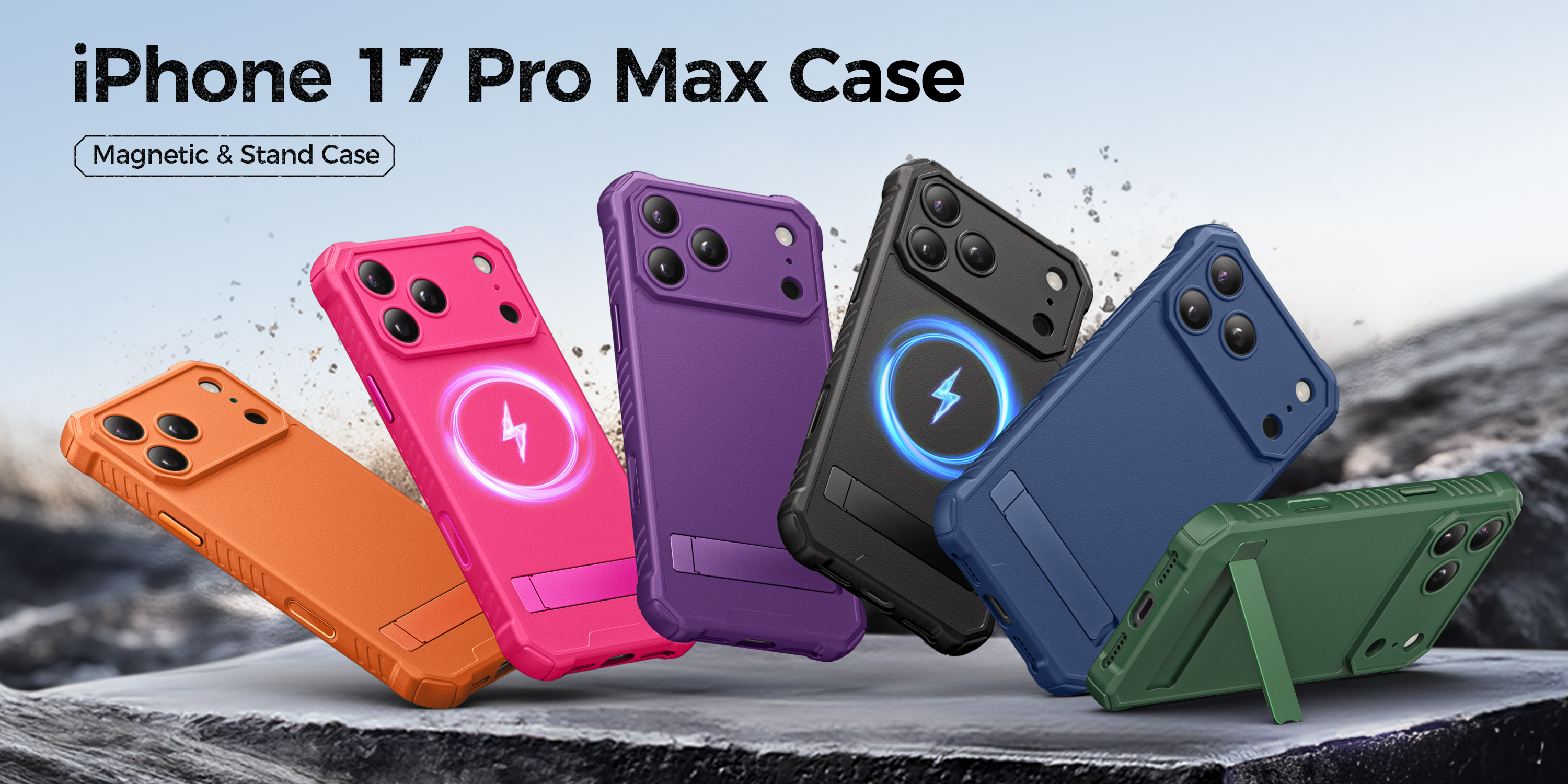 Amazon.com: ASAFCASE for iPhone 17 Pro Max Case with Stand